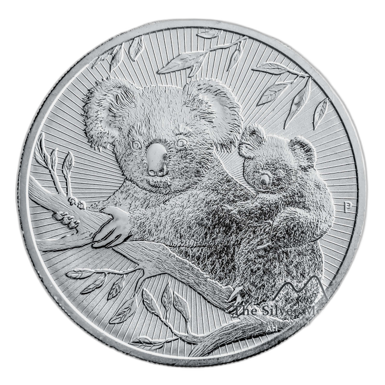 2 Troy ounce zilveren munt Koala Mother and Baby 2018 voorkant