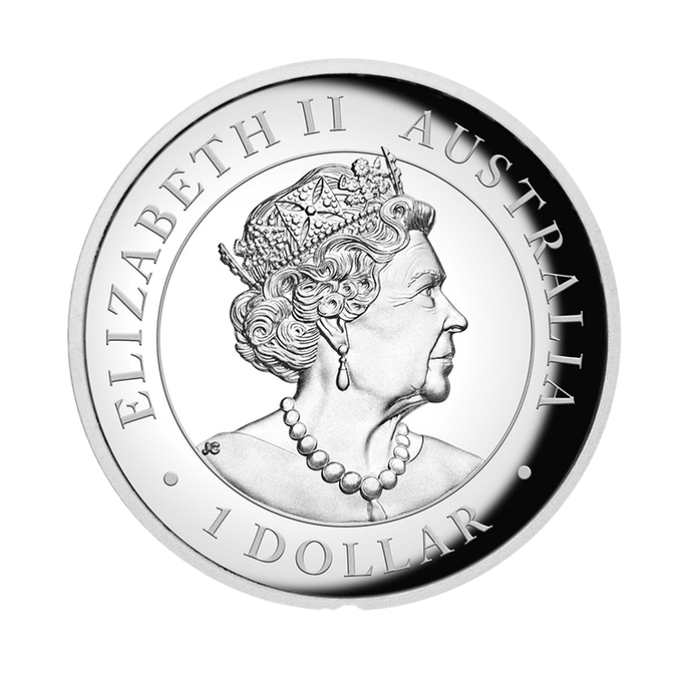 1 Troy ounce zilveren munt Wedge Tailed Eagle 2019 achterkant