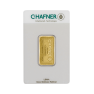 Gold bar 5 gram C. Hafner obversse