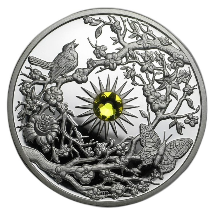 2 Troy ounce silver coin Niue Spring 2017 front