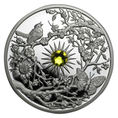 2 Troy ounce silver coin Niue Spring 2017 front