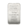 100 gram platina baar voorkant