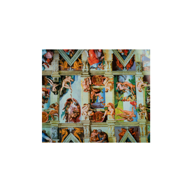 1 kilo silver Michelangelo Sistine Chapel set angle 1