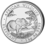 1 Kilogram zilveren munt Somalische Olifant 2019 voorkant