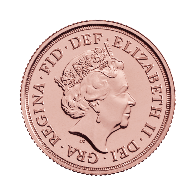 Gouden 2 Sovereign munt back