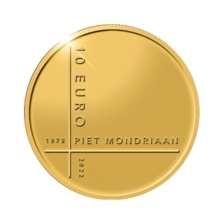 Dutch gold 10 Euro coins front