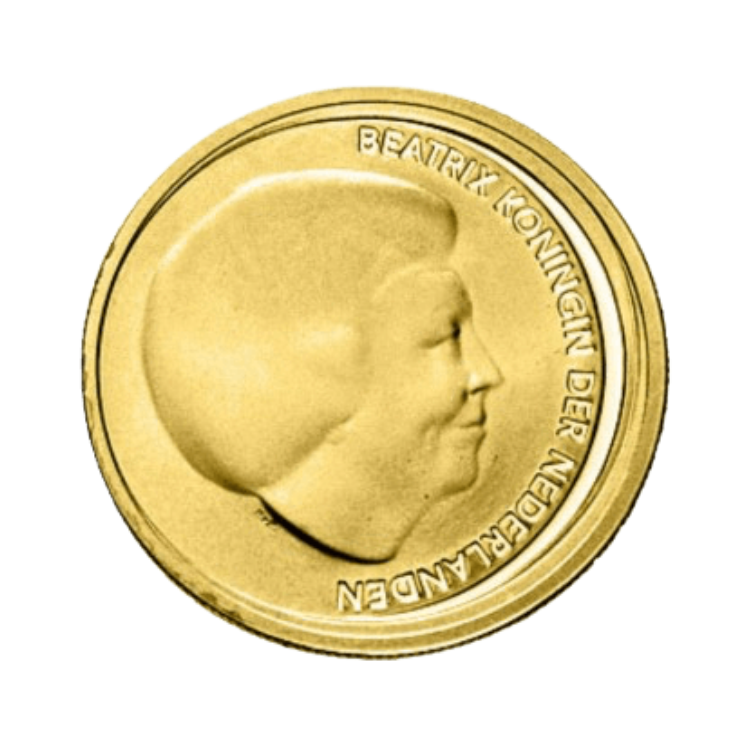 Dutch gold 10 Euro coins back