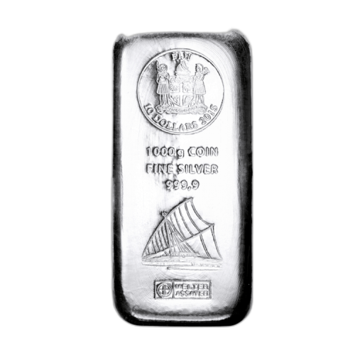 1 Kilogram silver coin bar Heraeus front