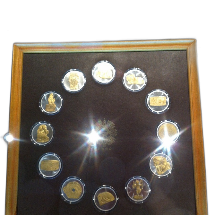 Silver Maya set from the Franklin Mint front