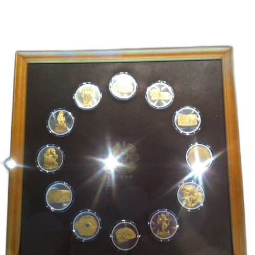 Zilveren Maya set van de Franklin Mint voorkant