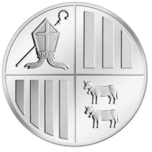 Zilver kilo Andorra Eagle munt voorkant