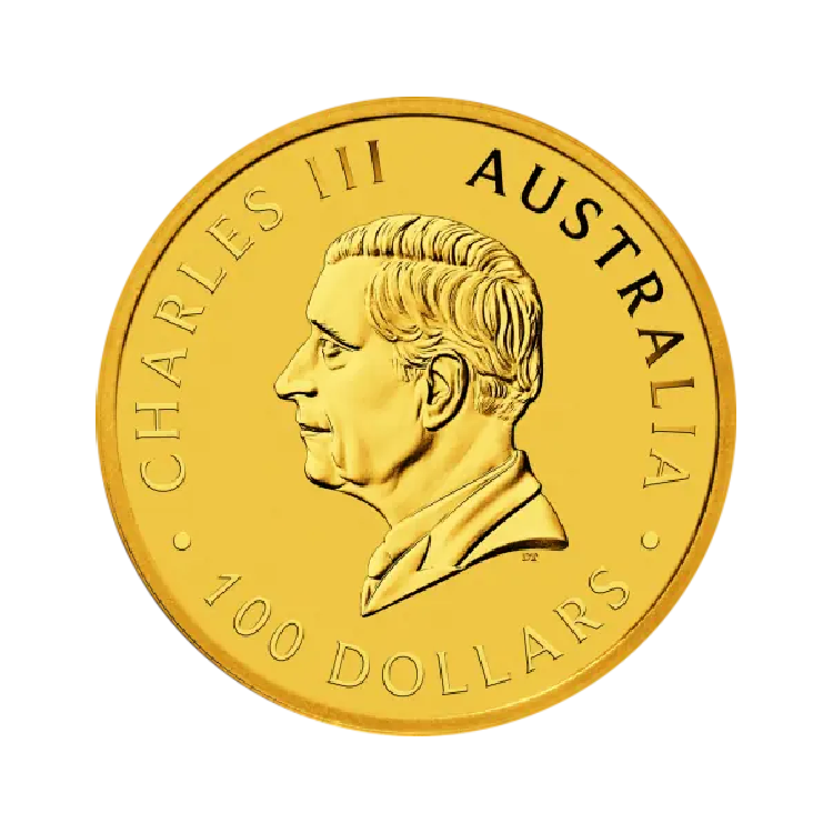 Obverse gold Kangaroo coin