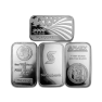 1 troy ounce silver bar various producers front