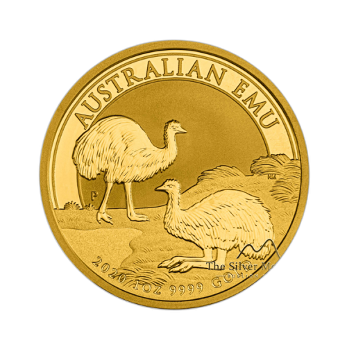 1 troy ounce gouden Australian Emu 2020 voorkant