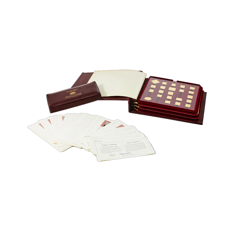Franklin Mint - World's first stamps - postzegels in sterling zilver