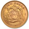 100 Chileense Peso Vrijheids Gouden Munt (1895-1980) voorkant