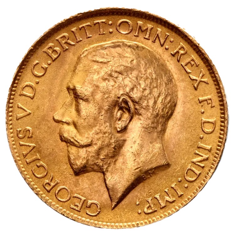 Koning George V Gouden Soeverein | 1911-1932 voorkant