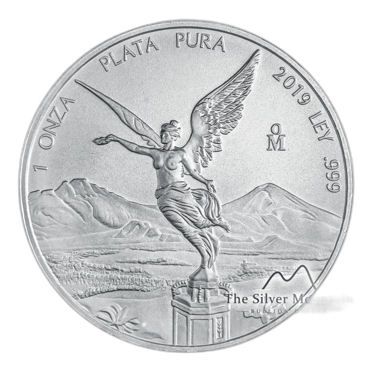 1 Troy ounce silver coin Mexican Libertad 2019 front