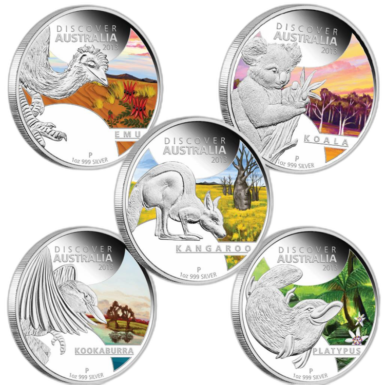 Complete Set Discover Australia by Perth Mint front