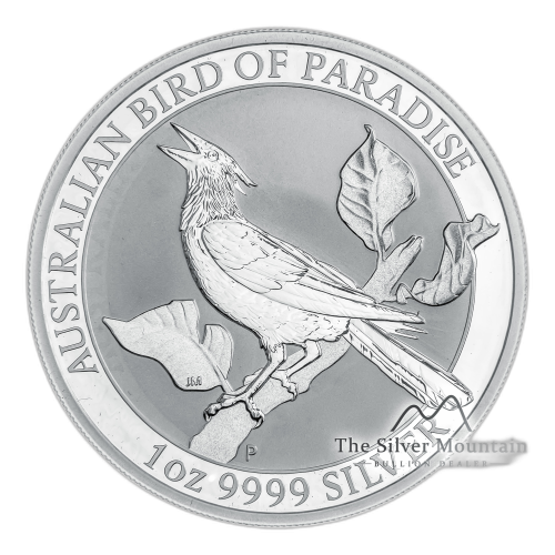 1 Troy ounce zilveren munt Manucodia 2019 voorkant