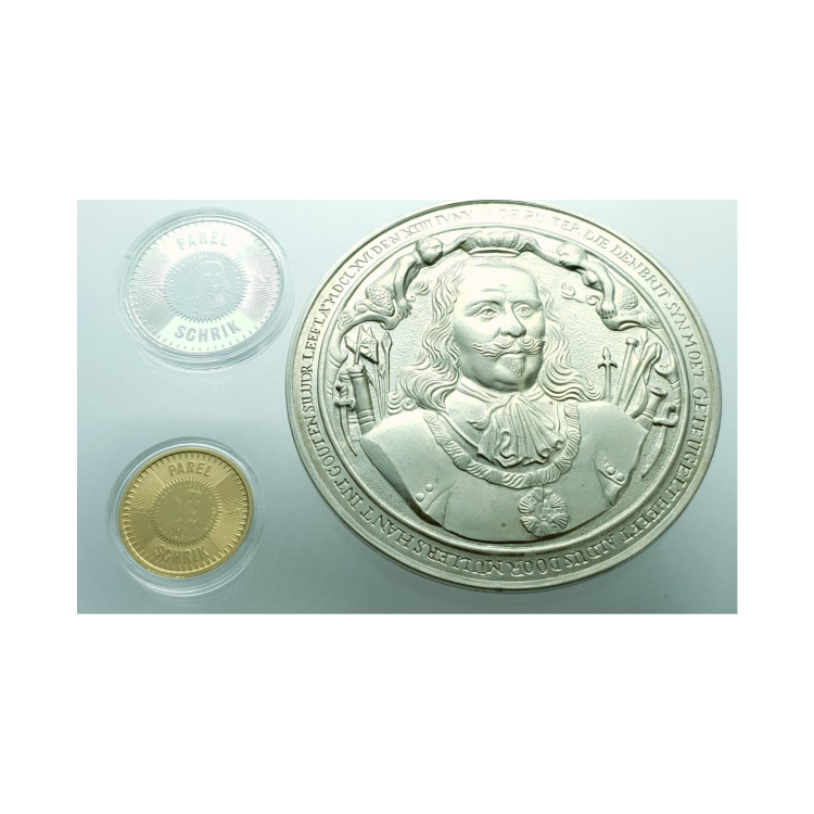 Gouden tientje 400 jaar Michiel de Ruyter achterkant