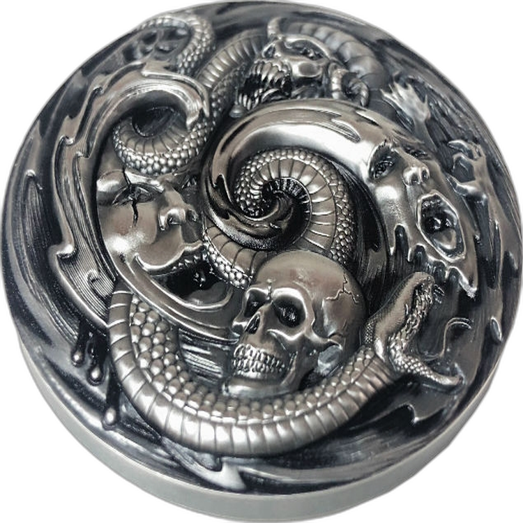 3 Troy ounce silver coin Pandora's Box Palau 2019 front