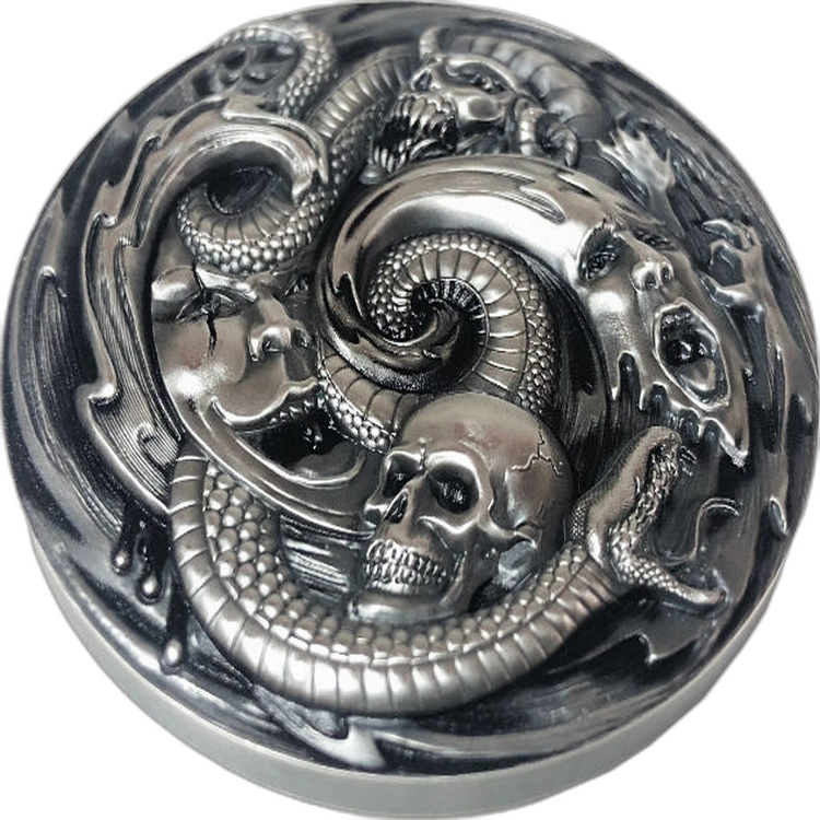 3 Troy ounce silver coin Pandora's Box Palau 2019 front