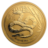 1 Troy ounce gold coin Lunar 2013 front