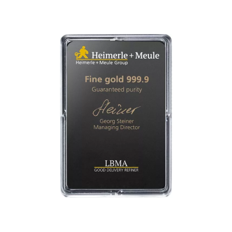 25x 1 gram gold Combibar Heimerle + Meule