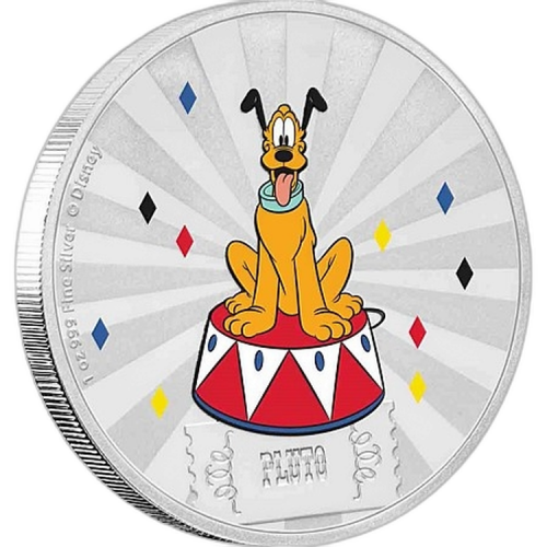 1 Troy ounce zilveren munt Disney - Carnival Pluto 2019 front