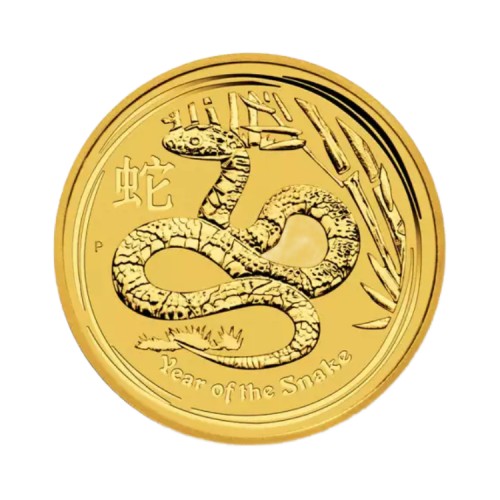 2 Troy ounce gouden munt Lunar 2013 voorkant