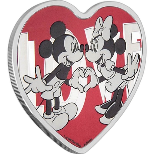 1 Troy ounce zilveren munt Disney Love 2018 front