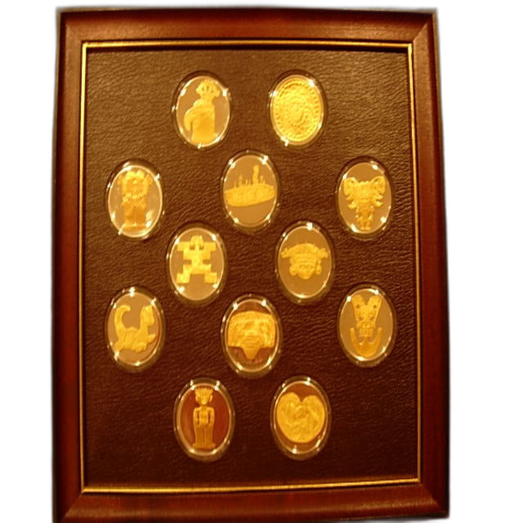 El Dorado silver coin set - Franklin Mint front