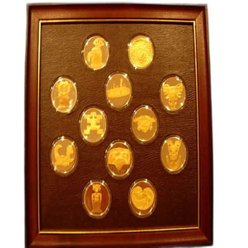 El Dorado zilveren penningen van de Franklin Mint voorkant