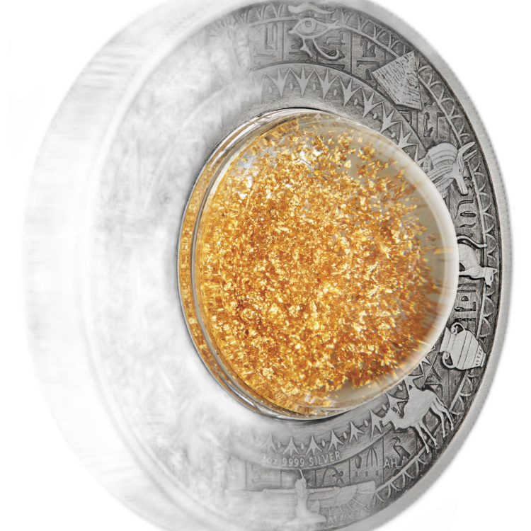 2 Troy ounce zilveren munt Ancient Egypt 2019 voorkant
