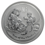 5 Troy ounce zilveren munt Lunar 2016 front