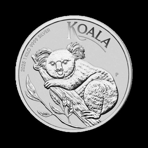 1 kilo silver Koala coin 2025 front