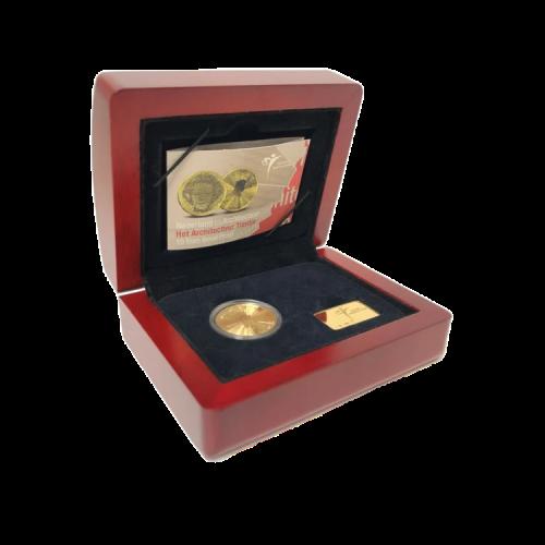 "Het Architectuur tientje" 10 Euro Goud Proof voorkant