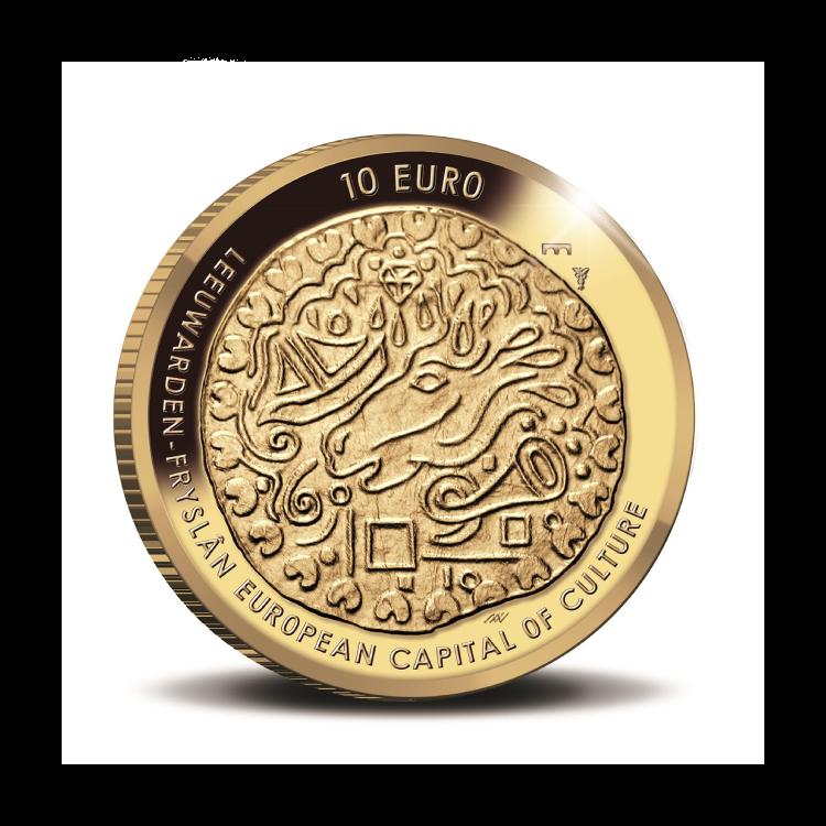 "Jheronimus Bosch tientje" 10 Euro Goud Proof achterkant