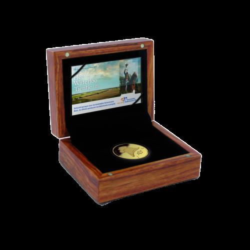 "Waterloo tientje" 10 Euro Goud Proof voorkant