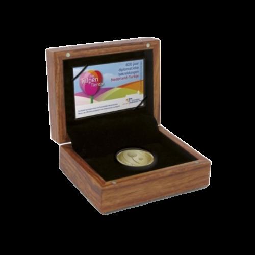 "Het Tulpen tientje" 10 Euro Goud Proof voorkant