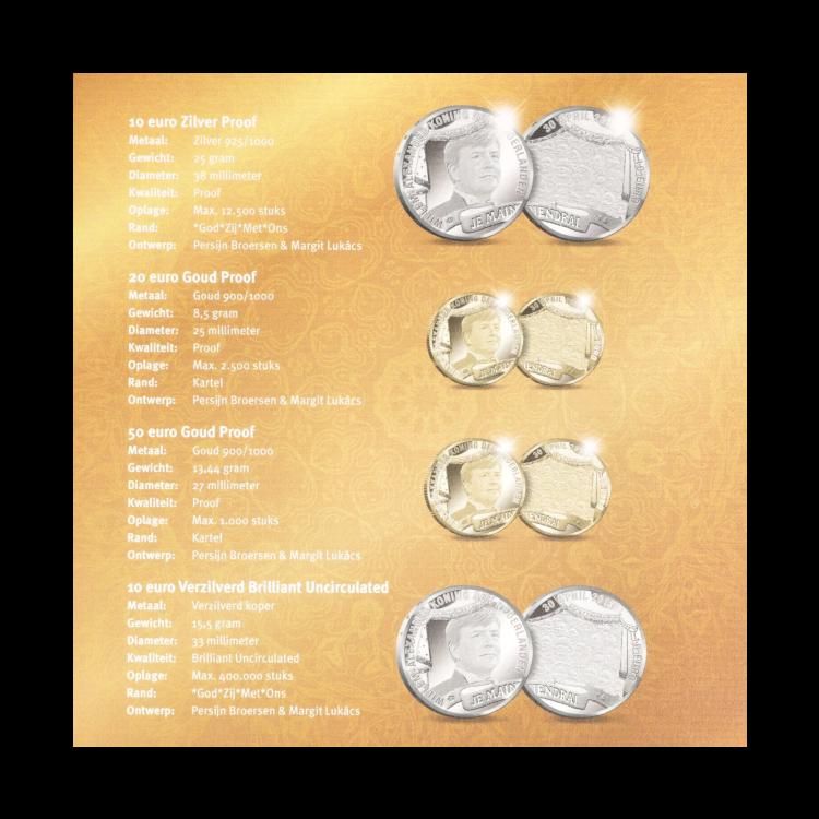 Koninklijke prestige set "Het Koningstientje" achterkant
