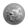 1 Troy ounce zilveren munt Lunar 2014 voorkant