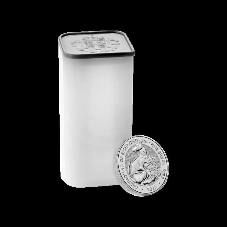 Tube Greyhound of Richmond 2 troy ounce munt zilver