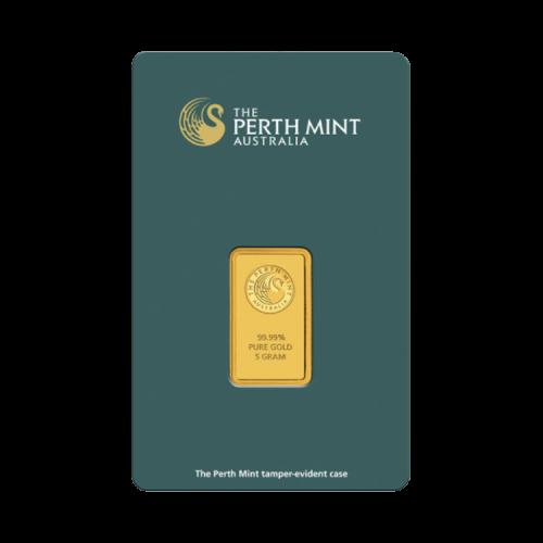 5 gram goudbaar The Perth Mint Australia voorkant