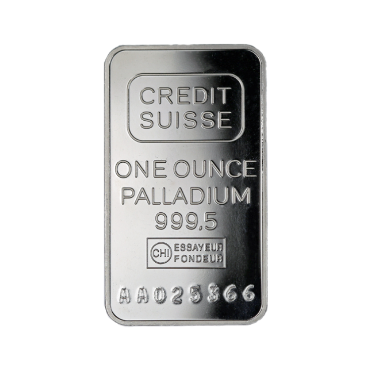 1 oz palladium bar