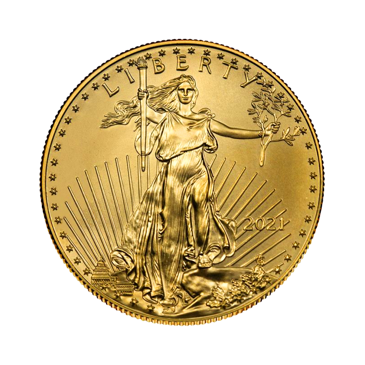 1 troy ounce American Gold Eagle 2021 front