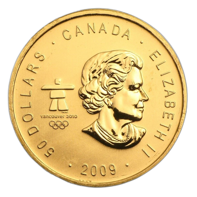 1 Troy ounce gouden munt Vancouver 2009 front
