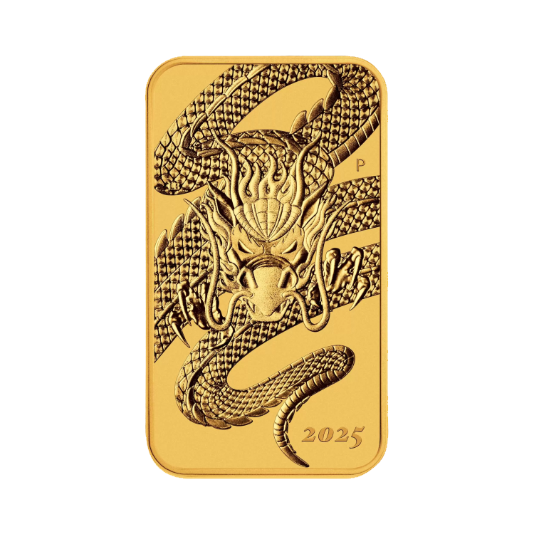 Rectangular Dragon 2025 gold