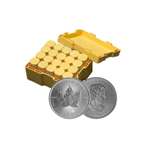 Monsterbox silver Maple Leaf front